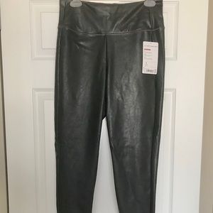 Athleta Metallic faux leather leggings